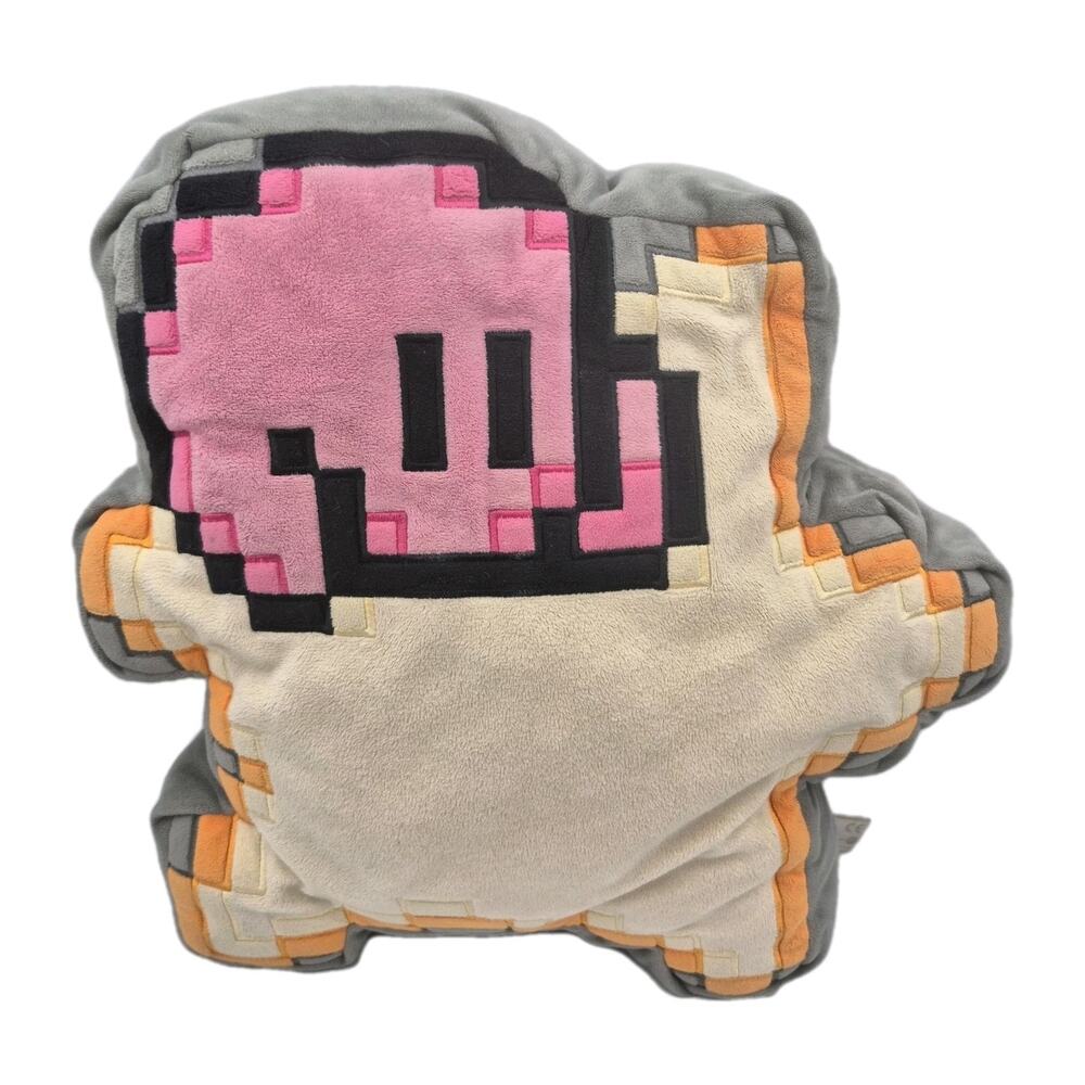 Vintage Kirbys Adventures Kirby 8-Bit Plush Star Pillow Cushion 14"